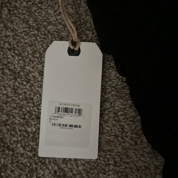 NWT Nordstroms Leith Ruched Side Button Body-Con Dress - Picture 6 of 12